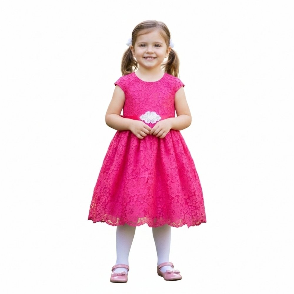 Rare Editions Lace Red Dress Size 5T